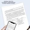 Bewinner Portable Printers Wireless for Travel, Inkless Thermal Printer, APP Contrpl Mobile Printer for School/Office/Home Use, Supports Size (White) view 4