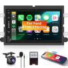 2G+64G Car Radio Stereo for Ford F150/F250/F350/E250/E350 Edge Fusion Explorer with Wireless Carplay Android Auto, 7 inch HD Touch Screen Bluetooth/GPS/WiFi/FM/SWC/USB/HD Backup Camera view 1