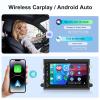 2G+64G Car Radio Stereo for Ford F150/F250/F350/E250/E350 Edge Fusion Explorer with Wireless Carplay Android Auto, 7 inch HD Touch Screen Bluetooth/GPS/WiFi/FM/SWC/USB/HD Backup Camera view 3
