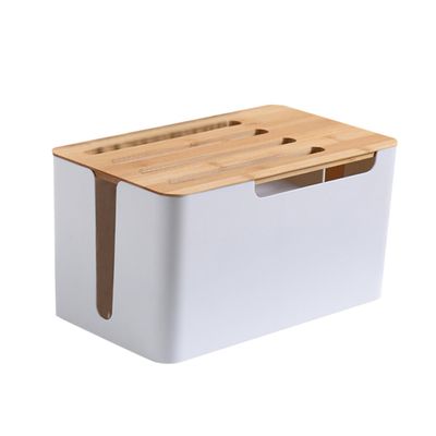 BRIGHTFUFU Cord Organizer Cord Organizer Router Storage Box Storage for Easy to Use