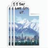3Pcs Salt Lake City Utah Sticker - Utah Map - Travel Lover - Sticker for Water Bottle - Mug - Laptop - Notebook - Luggage - Computer view 1