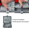 12 Core Fiber Optical Terminal Box Fiber Optic Distribution Enclosure with 12pcs LC Duplex Singlemode Coupler FTTH Fiber Optic Accessories 9.64 x 8.66 x 2.56inch view 3