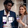 AI Voice Recorder with Simultaneous Interpretation & Real-timeTranscription,64G Recording Memory AI Speech Processor Powered by ChatGPT with App Control for Business/Education/Interviews, Purple view 3