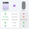 AI Voice Recorder with Simultaneous Interpretation & Real-timeTranscription,64G Recording Memory AI Speech Processor Powered by ChatGPT with App Control for Business/Education/Interviews, Purple view 4