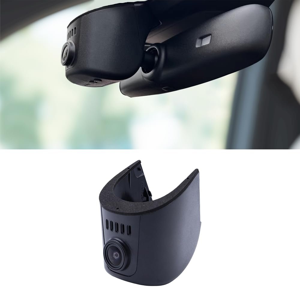 1K Dash Cam Adapts for Audi 2019-2024 A4 A6 Allroad A3 A5 Q5 S4 S6 Q7 A8 Q8 S8 TT A7 S5 Q3 e-tron Car Video Recorder, 1080P Video, OEM Look, WiFi APP, Parking Mode, 64GB Card(Grey, 1K Front Cam 64GB)