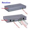 4K HD KVM Extender Over RJ45 Ethernet Cat5e/6 Up to 120M KVM Extender Transmitter Receiver Kit Support USB Mouse Keyboard Universal view 4