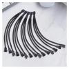 ACGTUY 4 pin PWM Fan Cable 1 to 3 Ways Splitter Black Sleeved Extension Cable(1 pc) view 4
