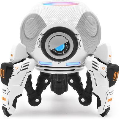 Aokicase Compatible with Amazon Echo Dot 4/5 Holder (Not Included Echo Dot), for Dot 4 Stand Holder Dot 5 Desktop Stand, Speaker Accessory Rack (White, Manwei) 1 Piece
