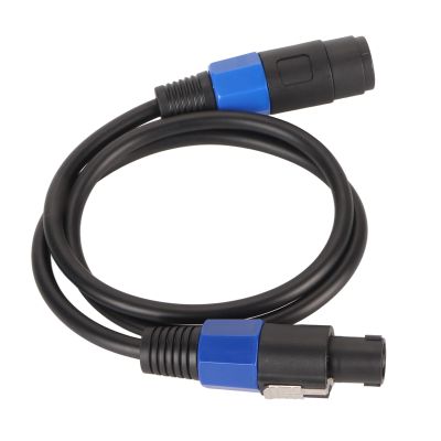 goodstumbler Professional Speaker Cable with Speakon Connector, 3.3Ft PVC Amplifier Connection Cord, Ohm Sound Stage Male to Female Cable