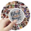 106Pcs Black Girl Read Stickers for Kindle Bookish Sticker Book Aesthetic Decals for Adults Reading Stickers of Kindle Book Lover Accessories Waterproof Vinyl Sticker (Black) view 4