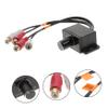 Angoily Car Stereo Amplifier Gain Control Knob with 2 RCA Connectors Remote Volume Control for Car Audio System Adjustable Bass Level Knob for Enhanced Sound Quality view 2