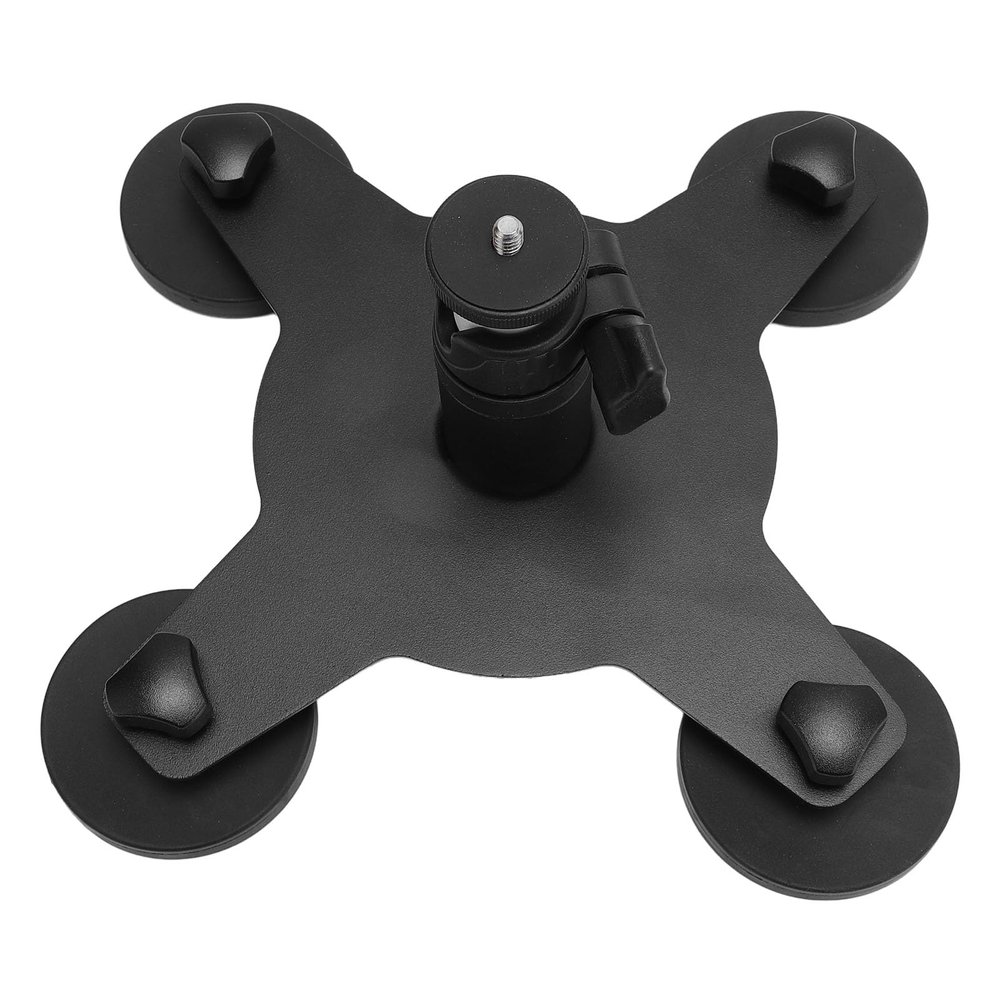 Bewinner Magnetic Satellite Mount for Gen 3 Antenna, Magnetic Mount No Drill Installation, Aluminum Alloy 4 Suction Cups 4 Magnets Portable Satellite Mounting Kit