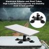 Bewinner Magnetic Satellite Mount for Gen 3 Antenna, Magnetic Mount No Drill Installation, Aluminum Alloy 4 Suction Cups 4 Magnets Portable Satellite Mounting Kit view 2