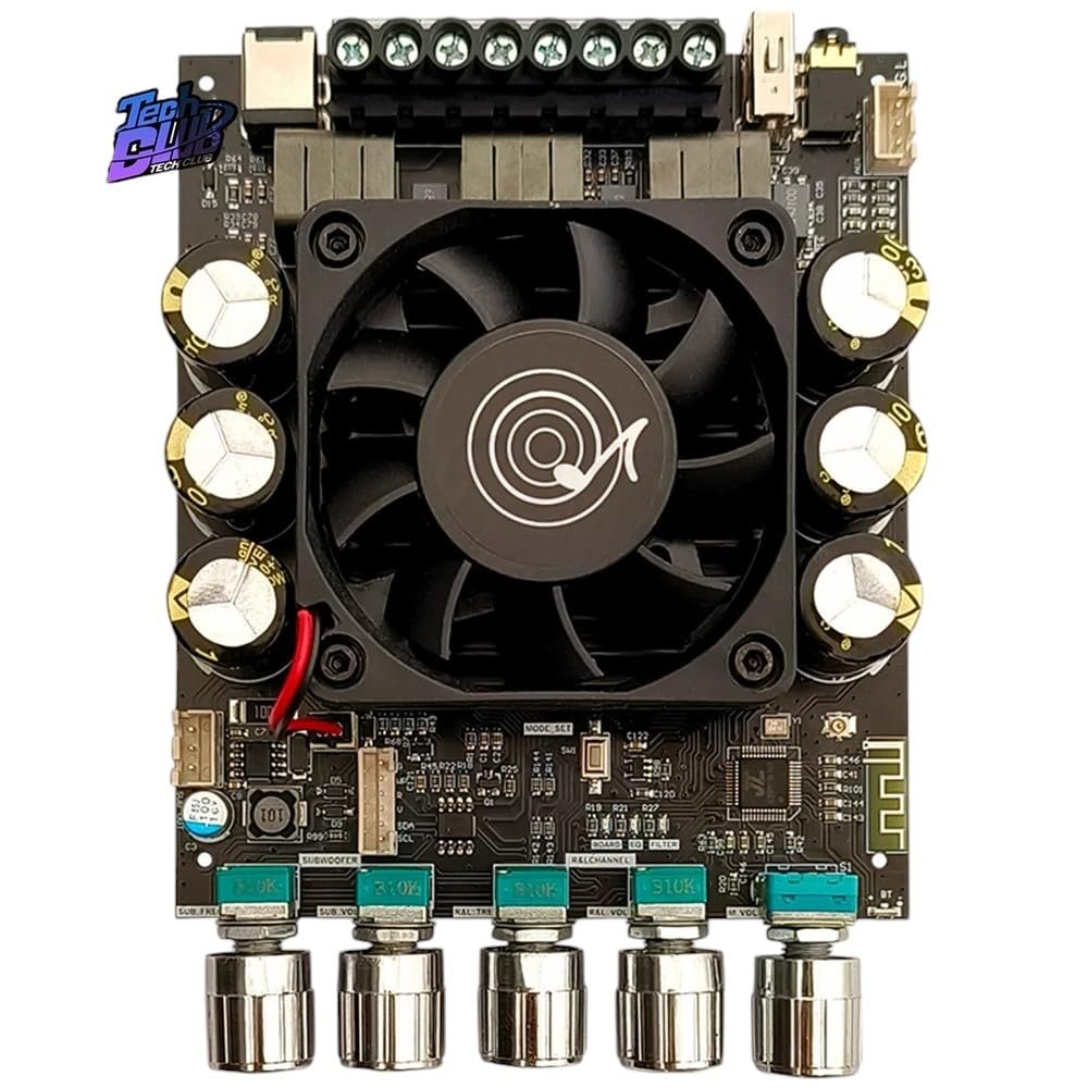 160W+160W+220W 2.1 Channel Bluetuth-Compatible 5.1 Power Amplifier Board TPA3255 JRC2068 Dc 18-50V Aux for Subwoofer Speaker New 2025 High Reliable Electronic Component, Precision, Stable Performance