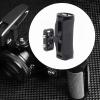 BaotyJie Camera Cages Side Handle Hand Grip Universal Non Slip Silicone 1/4" Thread with Cold Shoe Mount for Photography, Black view 3