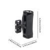 BaotyJie Camera Cages Side Handle Hand Grip Universal Non Slip Silicone 1/4" Thread with Cold Shoe Mount for Photography, Black view 4