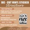 (3PCS) and Yet, Despite The Look On My Face You're Still Talking Sticker, Funny Sarcastic Stickers - Waterproof Vinyl Decals for Laptop, Tumbler, Water Bottle, Scrapbook Size 3" x 2.5 " view 3