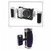 BaotyJie Camera Cages Side Handle Hand Grip Universal Non Slip Silicone 1/4" Thread with Cold Shoe Mount for Photography, Silver view 3