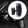 BaotyJie Camera Cages Side Handle Hand Grip Universal Non Slip Silicone 1/4" Thread with Cold Shoe Mount for Photography, Silver view 4