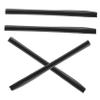 PRETYZOOM 4pcs Hidden Cable Cover Organizer Cord Hider Covers Dark Strip Protective Cord Wraps for Charging Cords Steering Wires Holder Harness Protection Flexible Data Cables LED Black view 1