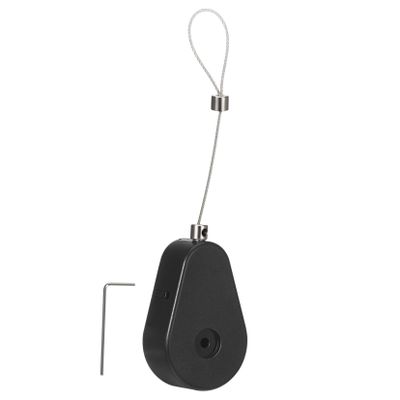 STOBAZA Retractable Cable Tether Lock Telescopic Steel Cable Anti-Theft Wire Box for Tv Remote Leash