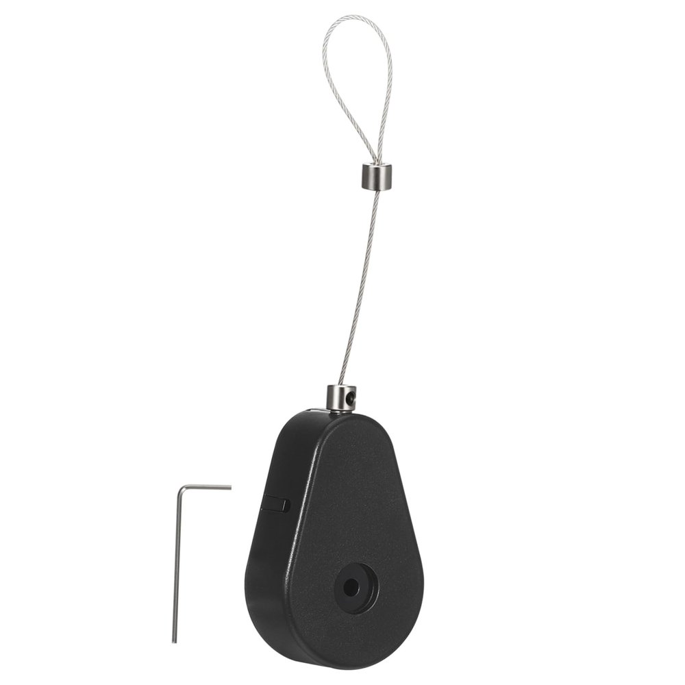 STOBAZA Retractable Cable Tether Lock Telescopic Steel Cable Anti-Theft Wire Box for Tv Remote Leash
