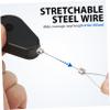 STOBAZA Retractable Cable Tether Lock Telescopic Steel Cable Anti-Theft Wire Box for Tv Remote Leash view 3