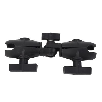 Double Socket Swivels Arm, 8.1inches Double Socket Arm for C Size 1.5in Ball Components 360 Degree Rotation, Double Socket Swivels Ratchet Arms, Nylon