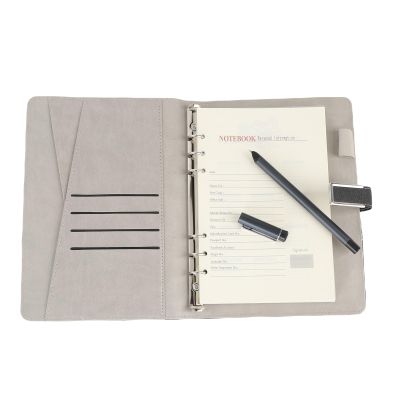 Smart Pen & Notebook Set, Digital Pen Real Time Synchronization Digitization, for Storing and Sharing Notes, Smartpen Writing Set, Compatible with Pad Phone (Black)