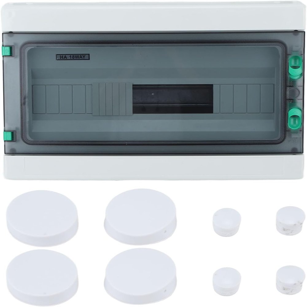 Tools compatible with 18 Way Power Distribution Box Circuit Breaker Distribution Junction Box IP65 Waterproof with Din Rail