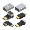 ACGTUY HD MI 2.1 Adapter 90 Degree Right Angle HDTV 4K 8K@60Hz Female to Female Cable Converter HD-MI Extension Connector for(Red) view 2