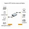 ACGTUY HD MI 2.1 Adapter 90 Degree Right Angle HDTV 4K 8K@60Hz Female to Female Cable Converter HD-MI Extension Connector for(Red) view 3