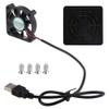 1pc FGD5010H2BL 5V 0.1A USB Connector PC Fan Heatsink Exhaust Cooling Fan Replacement with 45cm Cable 50x50x10mm view 1