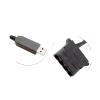 ACGTUY USB to 4Pin PWM 5V to 12V Boost Line USB Sleeved PC Fan Power Adapter Connector Converter Cable 5V to 12V(B4P) view 1