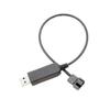 ACGTUY USB to 4Pin PWM 5V to 12V Boost Line USB Sleeved PC Fan Power Adapter Connector Converter Cable 5V to 12V(B4P) view 2