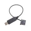 ACGTUY USB to 4Pin PWM 5V to 12V Boost Line USB Sleeved PC Fan Power Adapter Connector Converter Cable 5V to 12V(B4P) view 3