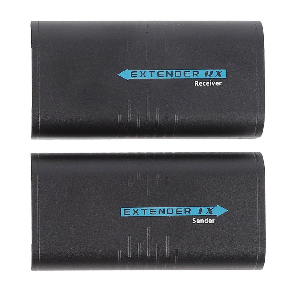 Denash HDMI Extender, 656ft Over Single Cat5 Cat6 HDMI Repeater, HD Multimedia Interface Balun Sender Transmitter Receiver (US Plug)