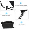 DOITOOL 2pcs Neoprene Dslr Camera Lens Case Shockproof Trail Case Lenses Pouch Carabiner Compact Easy to Carry view 4