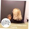 LIGIGWASH 2pcs Copper Peephole Cover Plate Privacy Door Cover for Installation Replaceable Design Safeguards Against Viewing view 3