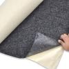 1x0.5m Speaker Cloth Self-Adhesive Felt Subwoofer Box Tape Strip Patch Sound Absorption Anti-Seismic Beige/Silver/Gray/Black(Black) view 2