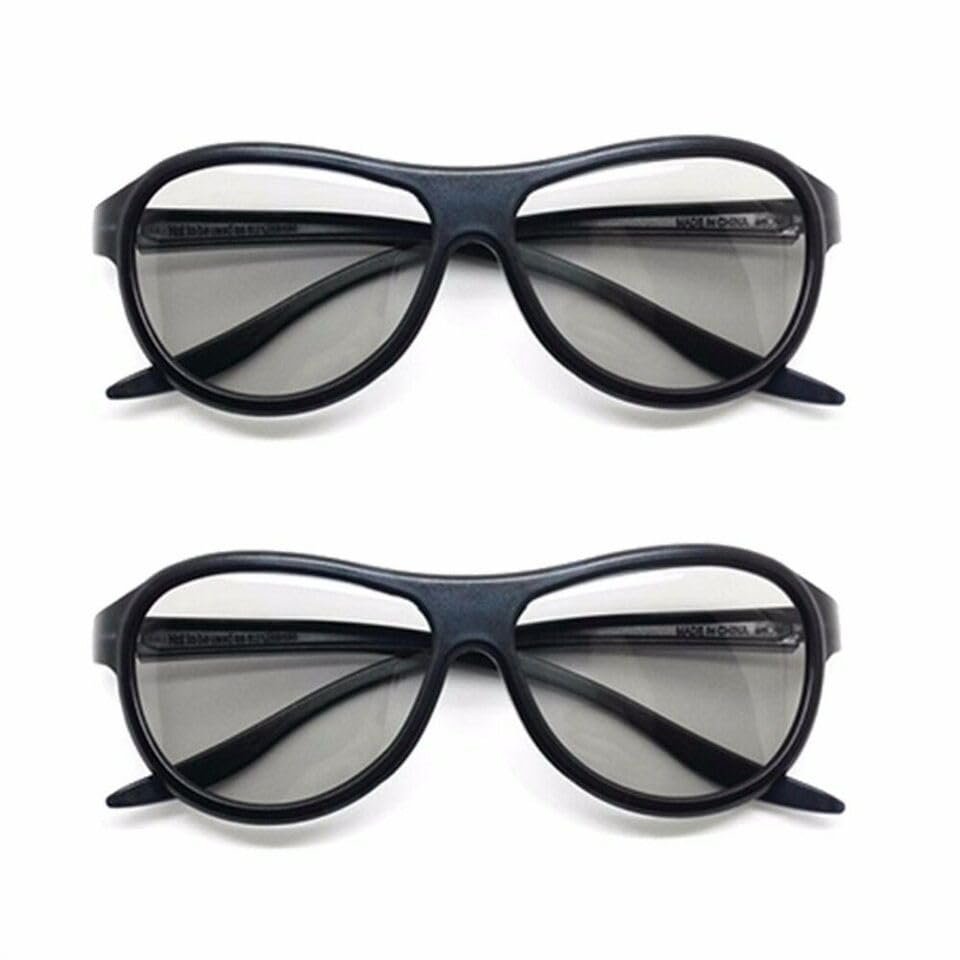 2pcs Replacement Glasses Polarized for LG Fit for Panasonic TCL Sony TV Cinema Movies