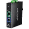 TRENDnet Industrial 10G PoE++ Injector, TI-IG319, Extreme Temperature Ready, IP30, Supports (15.4W), (30W), NDAA & TAA Compliant, Wall Mountable, Extend an Additional 100m (328 ft.) view 1