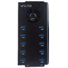 Altairtech.io 10-Port Powered USB 3.0 Hub with 12V 10A Power Adapter, Multi Port Expander Fast Data Transfer USB Data Hub Splitter for Laptop, PC, Mobile, Mobile HDD, Flash Drives, Miners view 2