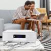 AIWA - Exos Home Speaker, Premium 30W RMS Sound System with CD Player, Bluetooth Connectivity, FM Radio, Optical Digital Input, Dual 1 Tweeters + Dual 2 Bass Units, IR Remote Control, White view 3