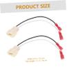 BESTYASH 1pair Speaker Wire Adapter for Replacement Connector Easy Installation for Speakers Audio Connection No Cutting Required view 2