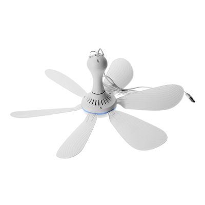 Alipis 1set Portable Usb Ceiling Fan for Plants and Pets Cooler Extension Cable for Outdoor Activities Safe Soft Plastic Blades for Grow Tents and Workstations