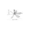 Alipis 1set Portable Usb Ceiling Fan for Plants and Pets Cooler Extension Cable for Outdoor Activities Safe Soft Plastic Blades for Grow Tents and Workstations view 2