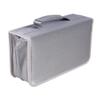 Cabilock 128pieces Handheld Cd Storage Bag Large Capacity Mercerized Cloth Organizer for and DVDs and Moistproof Pouch for Home and Car Use Grey view 1