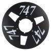 1/4 10 Aluminum Alloy Open Reel Tape Empty Reel for Recording with 3 Holes & Low Noise, Universal Fit (Black) view 1
