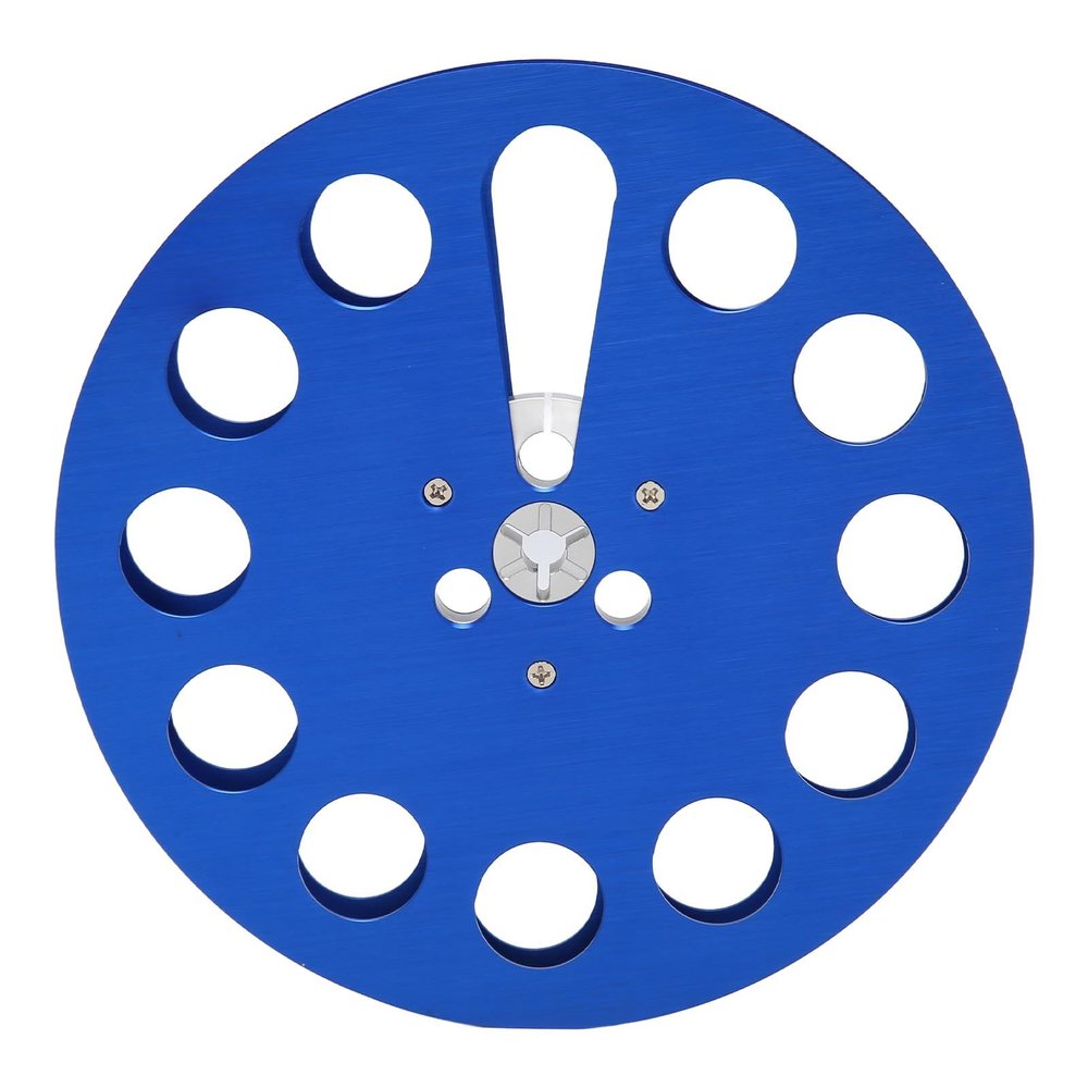 1/4 7 Aluminum Alloy 11 Hole Open Reel Tape Reel for Recording Machines - REVOX Compatible Black (Blue)